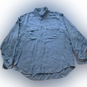 Vintage Barry Bricken XL Silk Button Down Shirt 😎 🔥